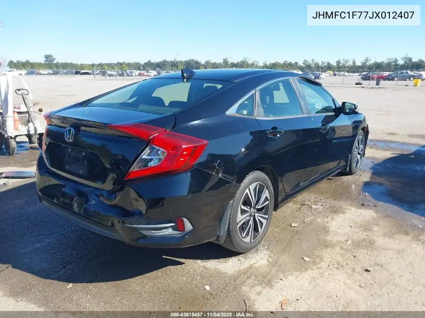 JHMFC1F77JX012407 2018 Honda Civic Ex-L