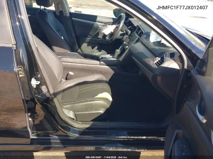 JHMFC1F77JX012407 2018 Honda Civic Ex-L