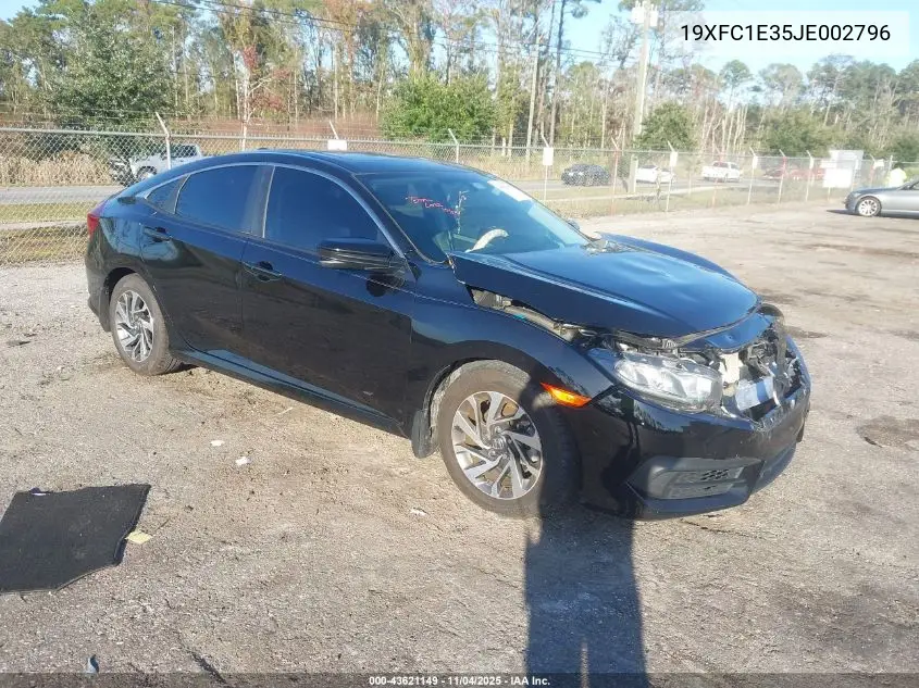 19XFC1E35JE002796 2018 Honda Civic Ex-T