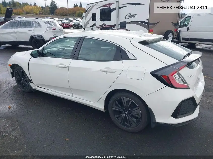 SHHFK7H86JU402811 2018 Honda Civic Ex-L