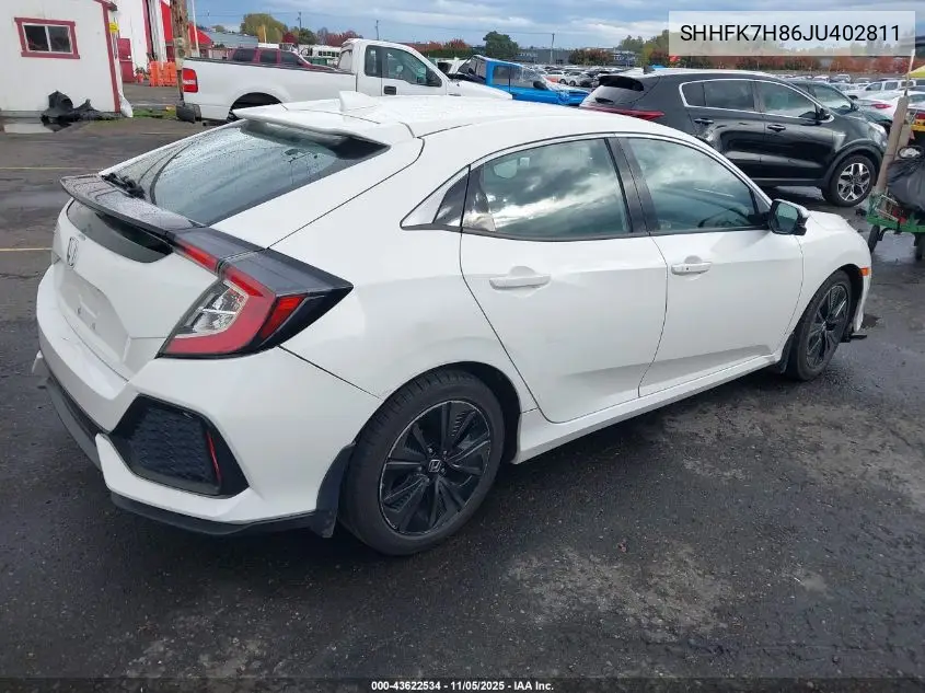 SHHFK7H86JU402811 2018 Honda Civic Ex-L
