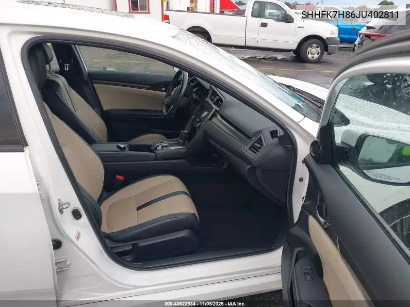 SHHFK7H86JU402811 2018 Honda Civic Ex-L