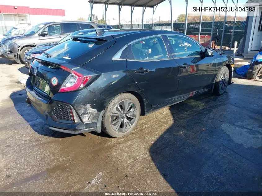 SHHFK7H52JU404383 2018 Honda Civic Ex