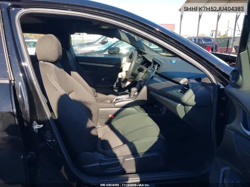SHHFK7H52JU404383 2018 Honda Civic Ex