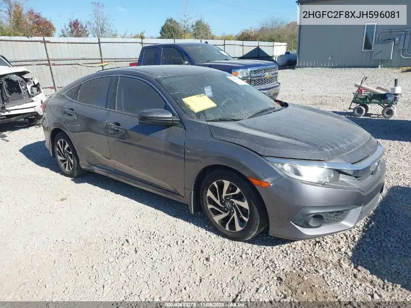 2HGFC2F8XJH596081 2018 Honda Civic Ex