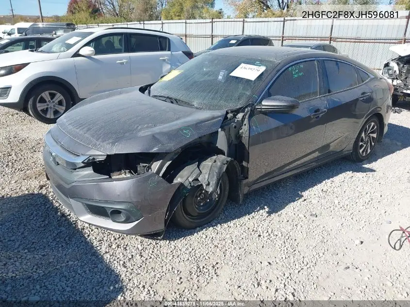 2HGFC2F8XJH596081 2018 Honda Civic Ex
