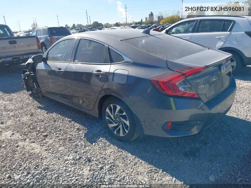 2HGFC2F8XJH596081 2018 Honda Civic Ex