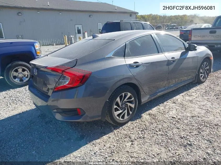 2HGFC2F8XJH596081 2018 Honda Civic Ex