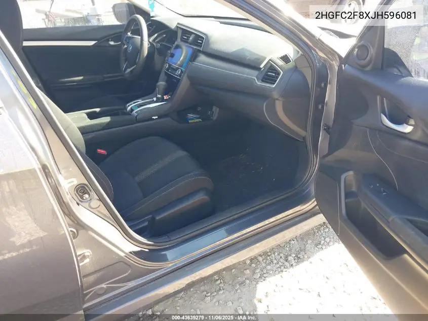 2HGFC2F8XJH596081 2018 Honda Civic Ex