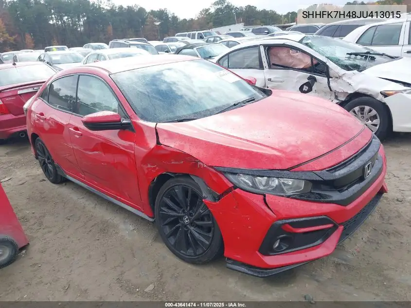 SHHFK7H48JU413015 2018 Honda Civic Sport