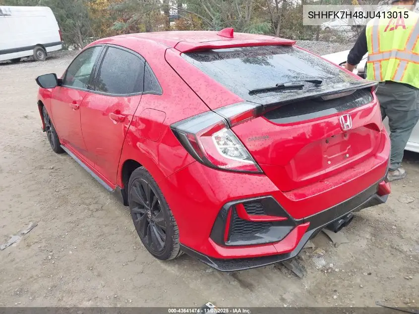 SHHFK7H48JU413015 2018 Honda Civic Sport