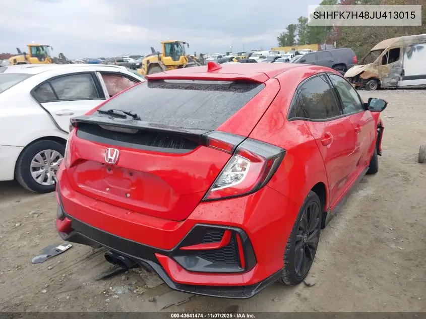 SHHFK7H48JU413015 2018 Honda Civic Sport