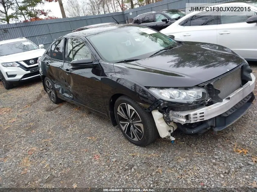 JHMFC1F30JX022015 2018 Honda Civic Ex-T