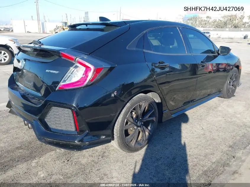 SHHFK7H42JU427069 2018 Honda Civic Sport