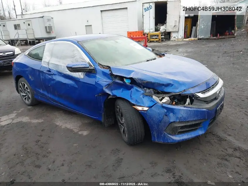 2HGFC4B59JH308042 2018 Honda Civic Lx