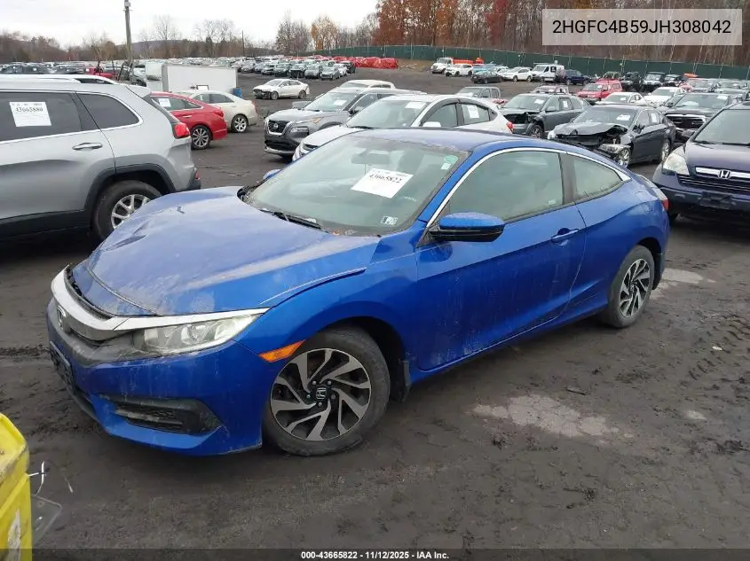 2HGFC4B59JH308042 2018 Honda Civic Lx