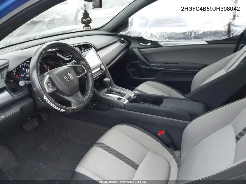 2HGFC4B59JH308042 2018 Honda Civic Lx