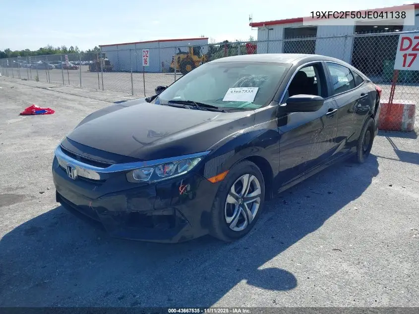 19XFC2F50JE041138 2018 Honda Civic Lx
