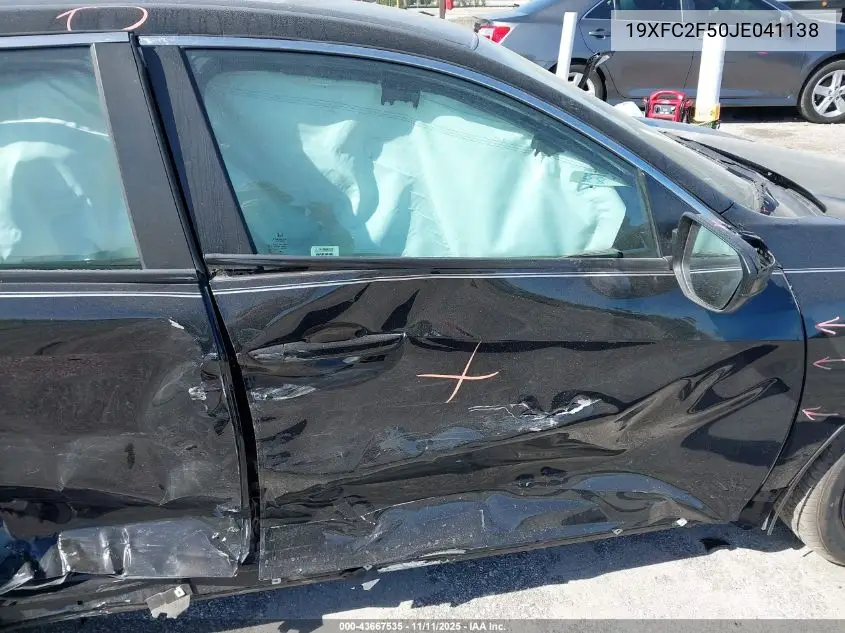 19XFC2F50JE041138 2018 Honda Civic Lx