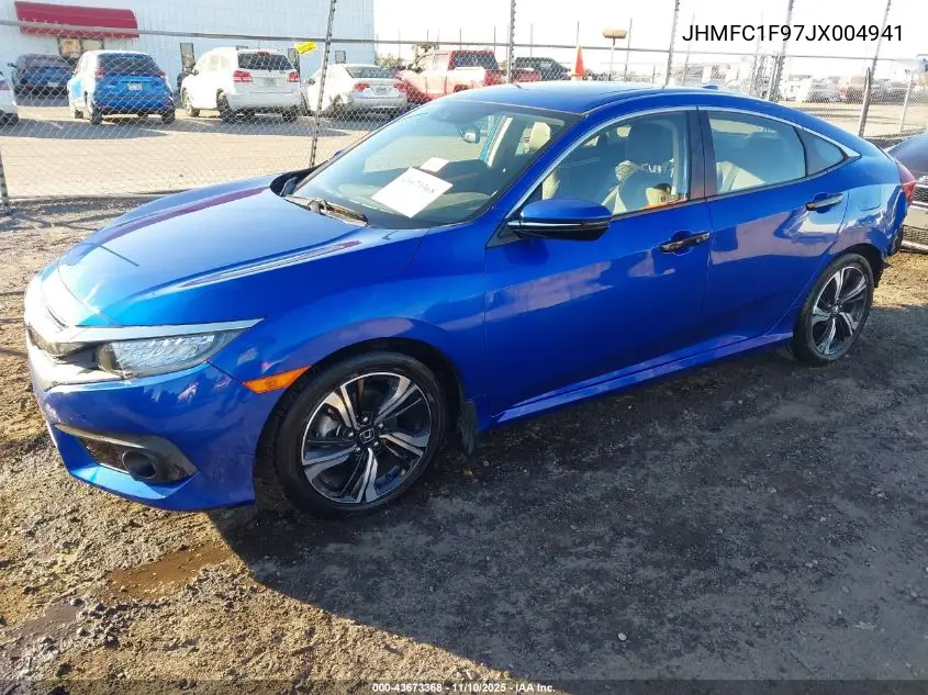 JHMFC1F97JX004941 2018 Honda Civic Touring