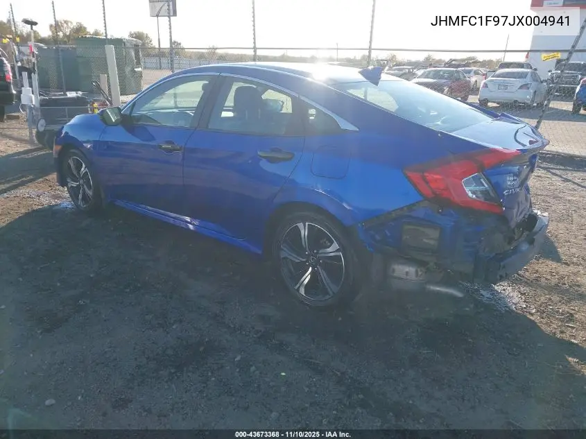 JHMFC1F97JX004941 2018 Honda Civic Touring