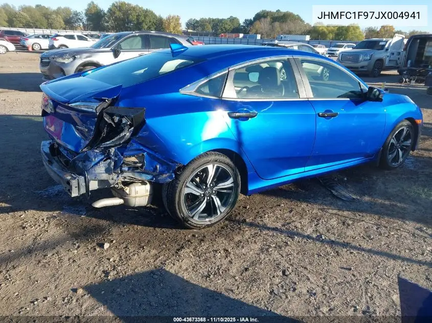 JHMFC1F97JX004941 2018 Honda Civic Touring