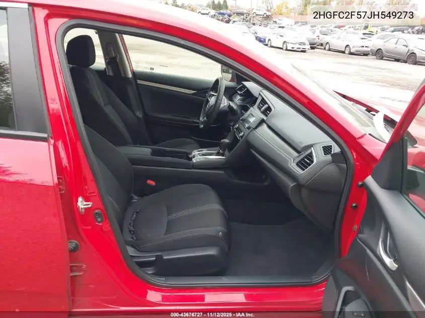2HGFC2F57JH549273 2018 Honda Civic Lx
