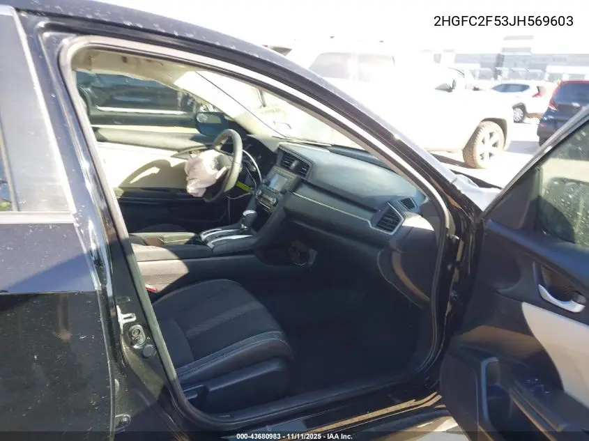 2HGFC2F53JH569603 2018 Honda Civic Lx