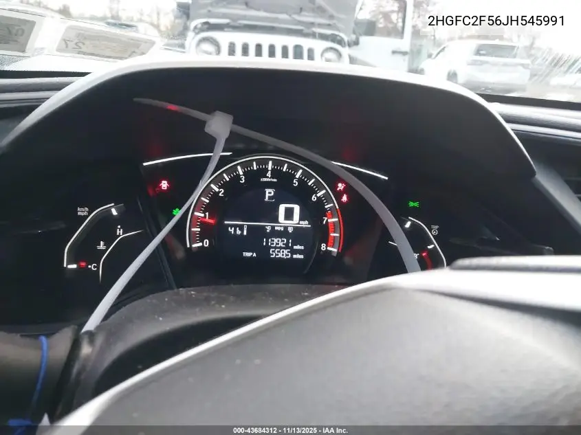 2HGFC2F56JH545991 2018 Honda Civic Lx