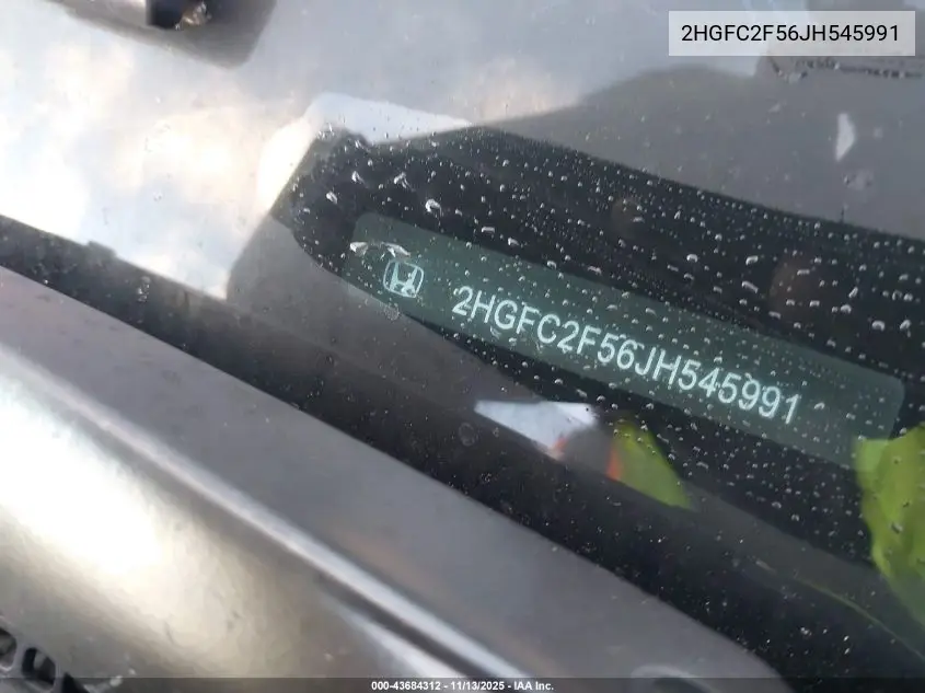 2HGFC2F56JH545991 2018 Honda Civic Lx