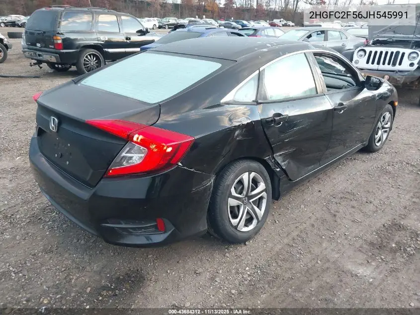 2HGFC2F56JH545991 2018 Honda Civic Lx