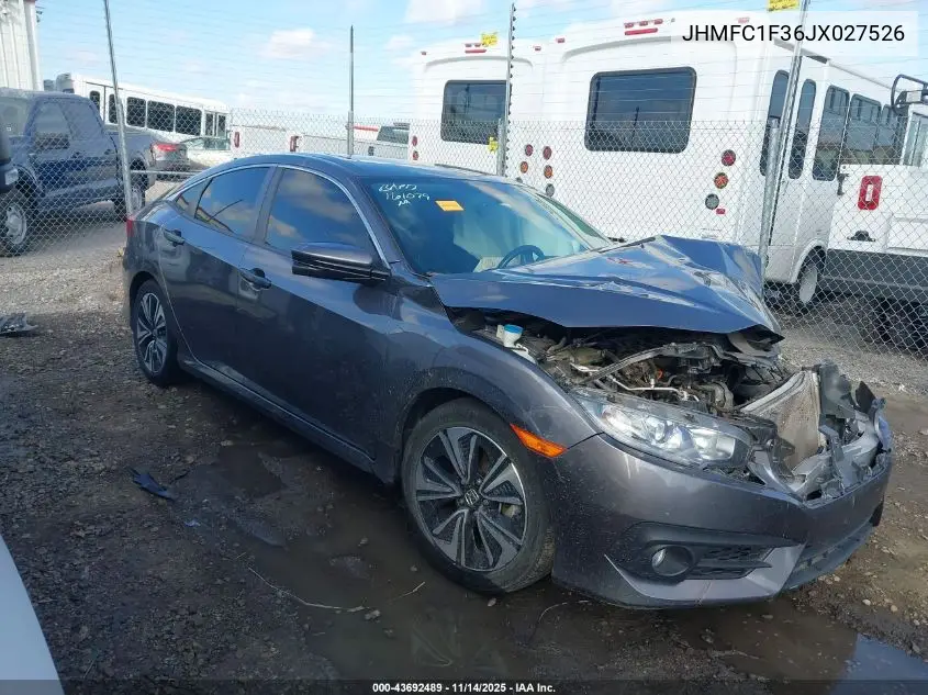JHMFC1F36JX027526 2018 Honda Civic Ex-T