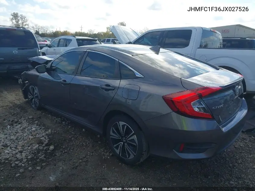 JHMFC1F36JX027526 2018 Honda Civic Ex-T