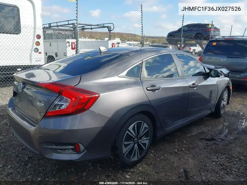 JHMFC1F36JX027526 2018 Honda Civic Ex-T