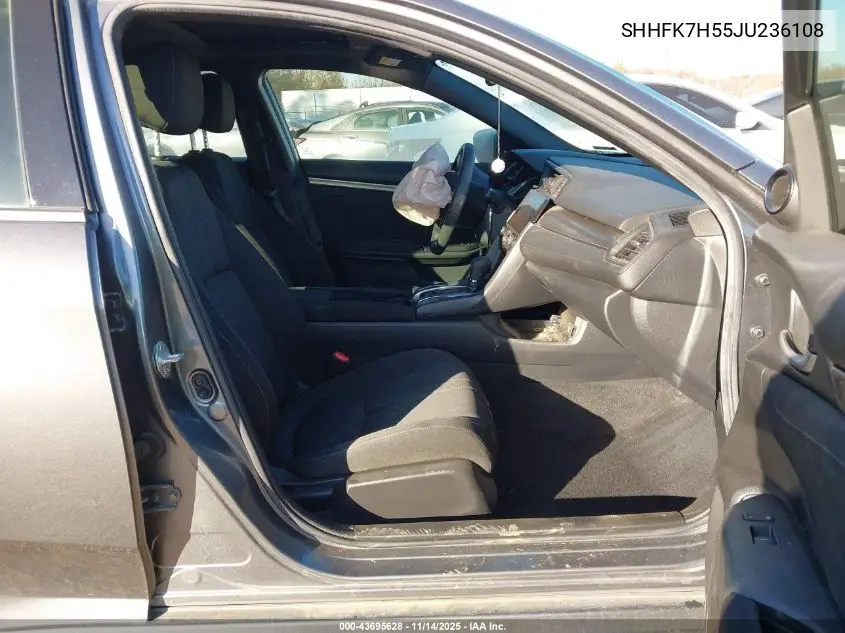 SHHFK7H55JU236108 2018 Honda Civic Ex