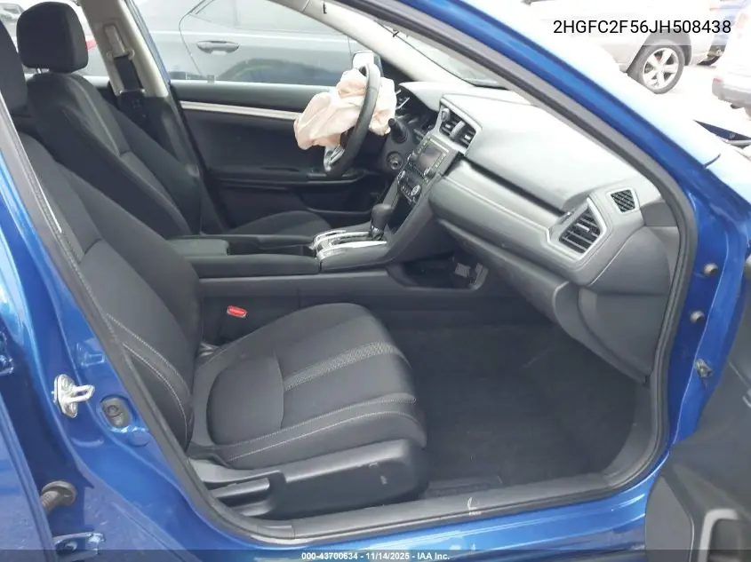 2HGFC2F56JH508438 2018 Honda Civic Lx