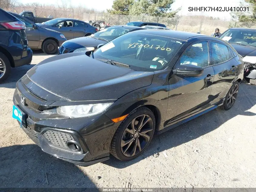 SHHFK7H42JU410031 2018 Honda Civic Sport