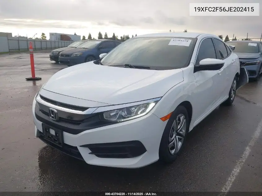 19XFC2F56JE202415 2018 Honda Civic Lx