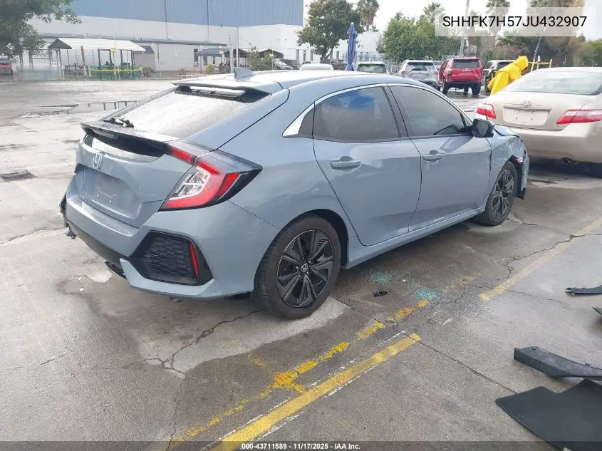 SHHFK7H57JU432907 2018 Honda Civic Ex