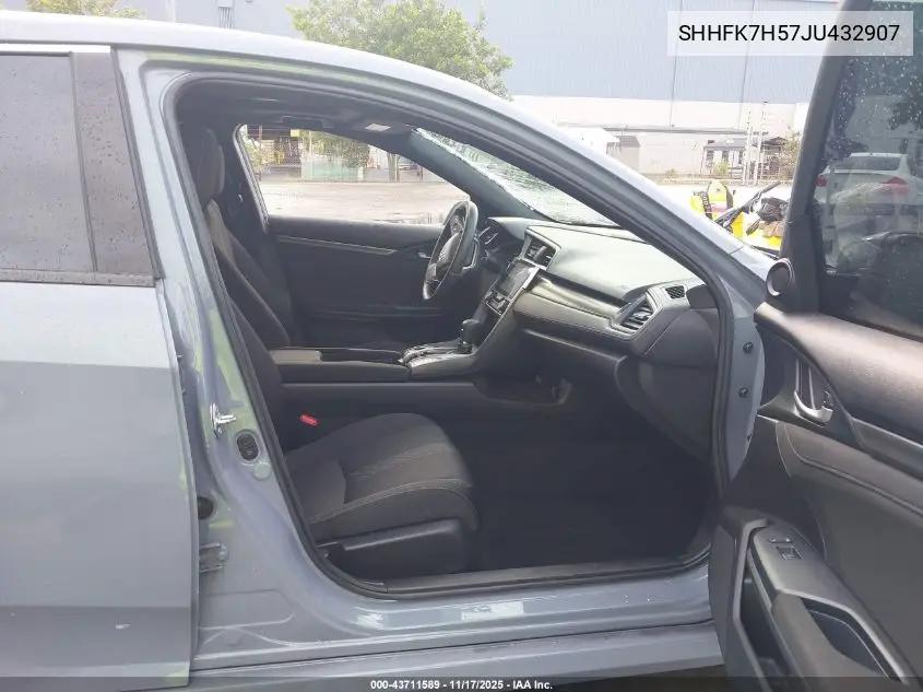 SHHFK7H57JU432907 2018 Honda Civic Ex