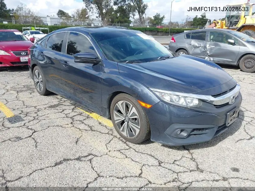 JHMFC1F31JX028633 2018 Honda Civic Ex-T