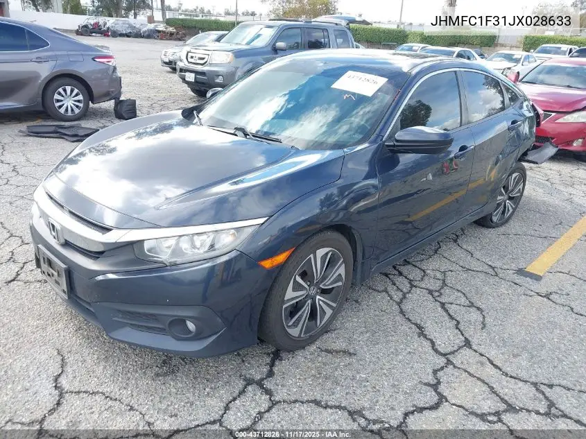 JHMFC1F31JX028633 2018 Honda Civic Ex-T