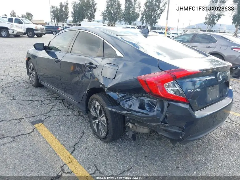 JHMFC1F31JX028633 2018 Honda Civic Ex-T