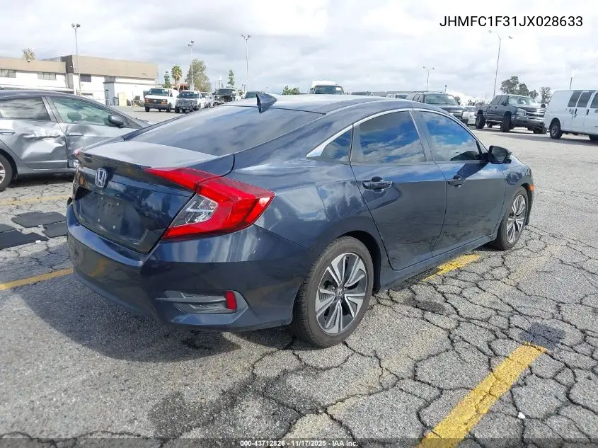 JHMFC1F31JX028633 2018 Honda Civic Ex-T