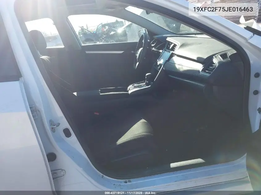 19XFC2F75JE016463 2018 Honda Civic Ex
