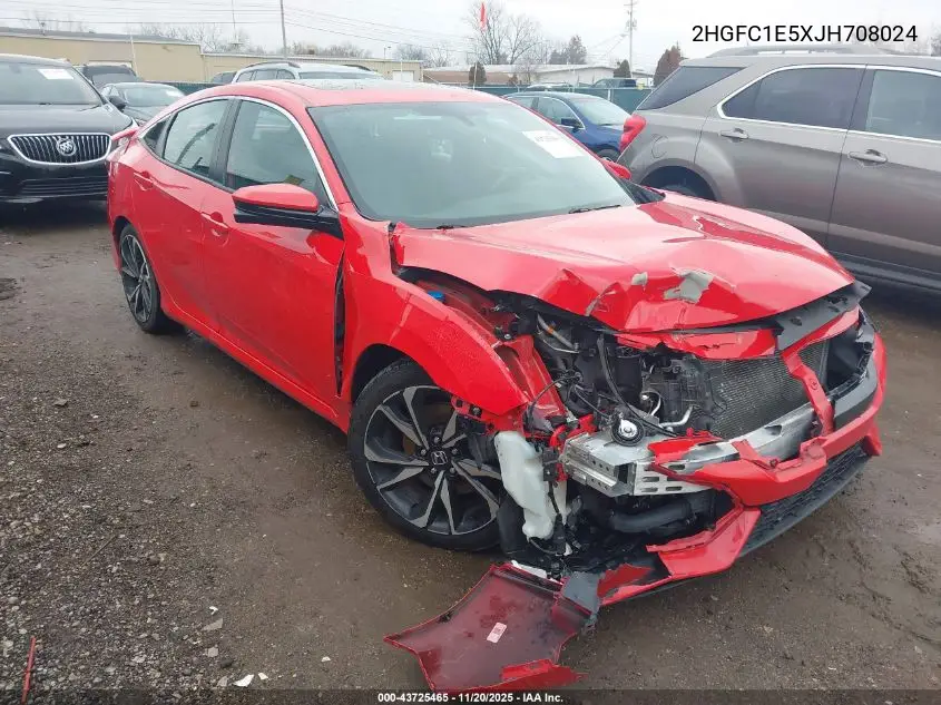 2HGFC1E5XJH708024 2018 Honda Civic Si