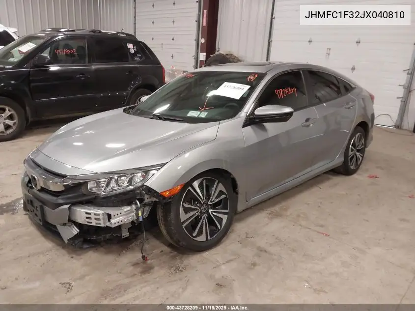 JHMFC1F32JX040810 2018 Honda Civic Ex-T