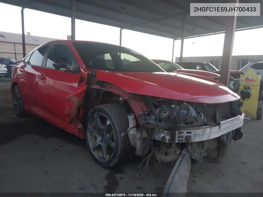 2HGFC1E59JH700433 2018 Honda Civic Si
