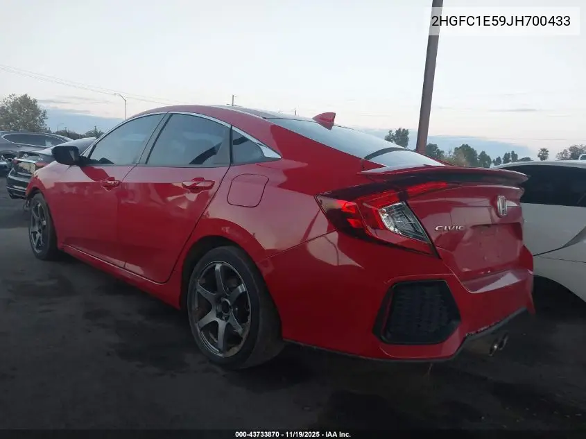 2HGFC1E59JH700433 2018 Honda Civic Si