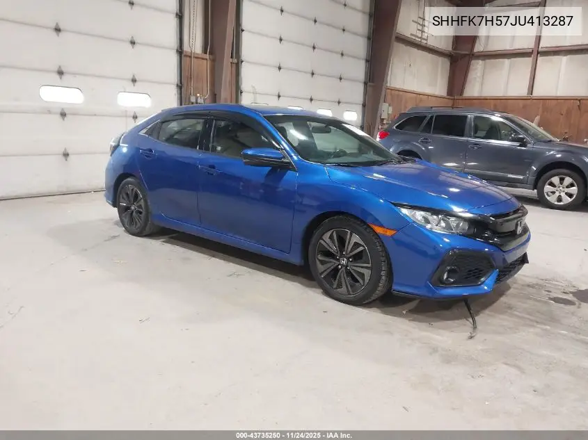 SHHFK7H57JU413287 2018 Honda Civic Ex
